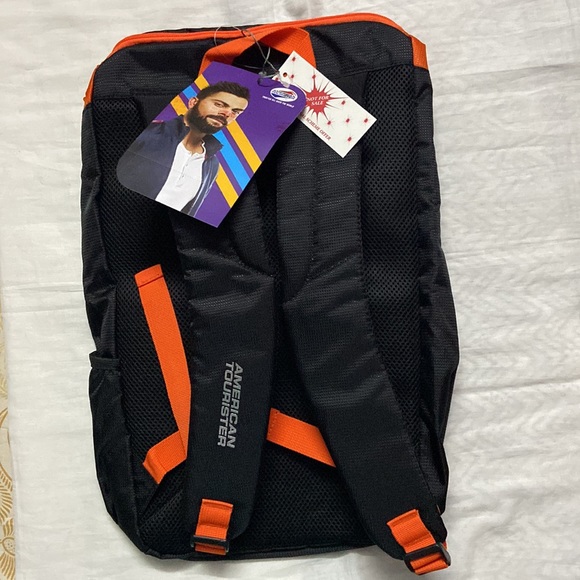 American Tourister Zest School Bag. - Black snd Orange - Picture 2 of 5